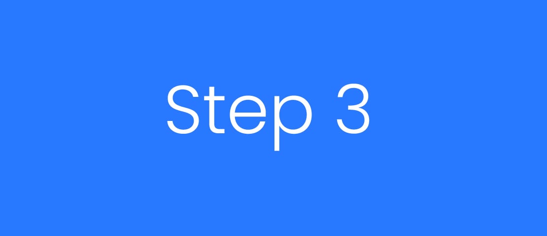 Step 3 Three Blue