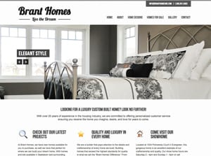 Web Design for Brant Homes