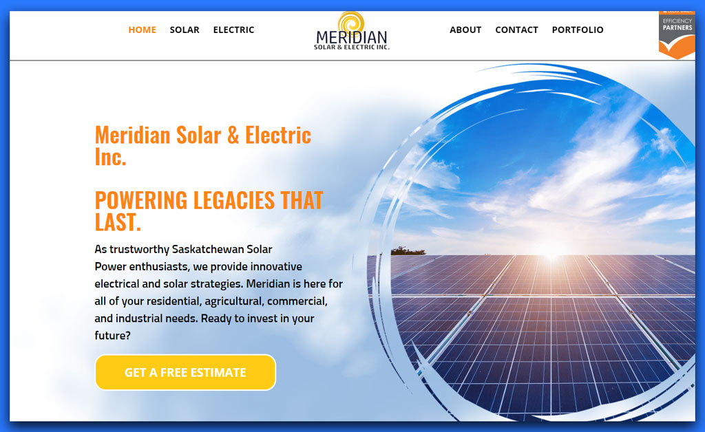 Meridian Solar Website