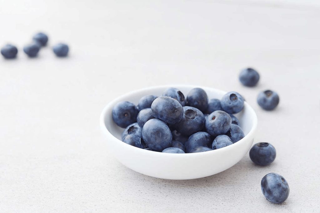 blueberries display