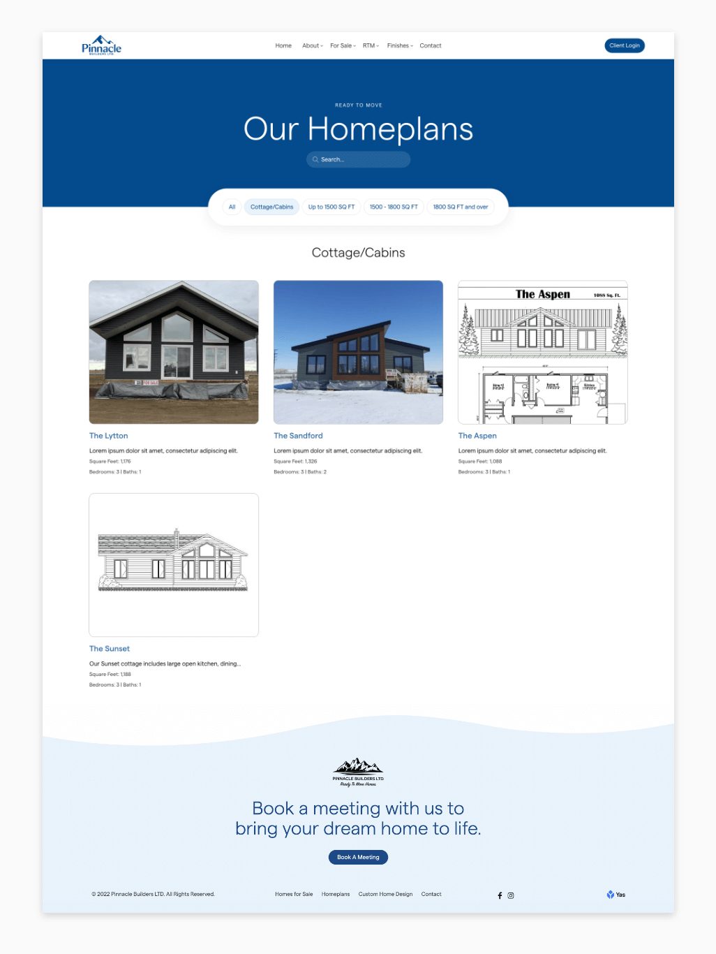 homeplans page display